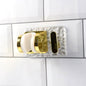 Wall mounted broom and mop holder
