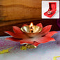 Lotus Shaped Brass Oil Diya (1 Pc)
