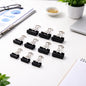strong black binder clips 10 pc set for office use
