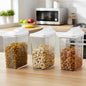 3-piece airtight kitchen containers for food storage