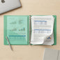 A4 transparent ring binder folder