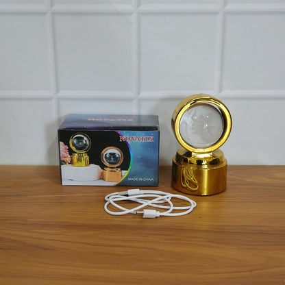 3D Religious Design Crystal Ball LED Night Lamp (1 Pc)
