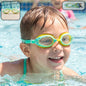 kids dual color swimming goggles clear vision comfortable fit