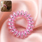 Soft Stretchable Telephone Wire Style Hair Bands Set (1 Pc, Mix Color)