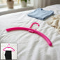 Plastic wardrobe clothes hanger rack